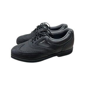 Dexter Men's 7 Ironwood II F760 Waterproof Black Leather Golf Shoes With Spikes